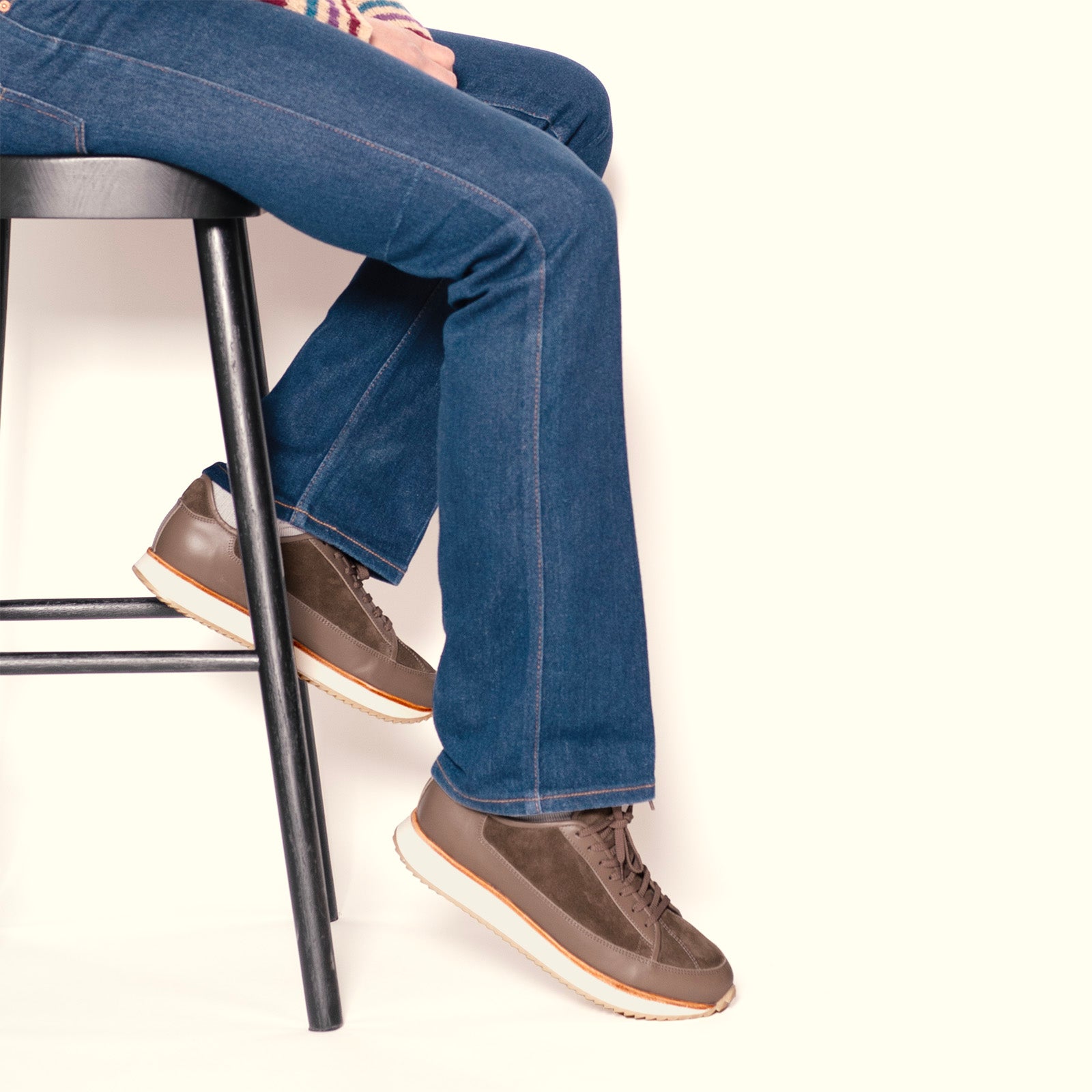 Timothee-paris-handcrafted-sneaker-louviers-forest-brown-elegant-shoes