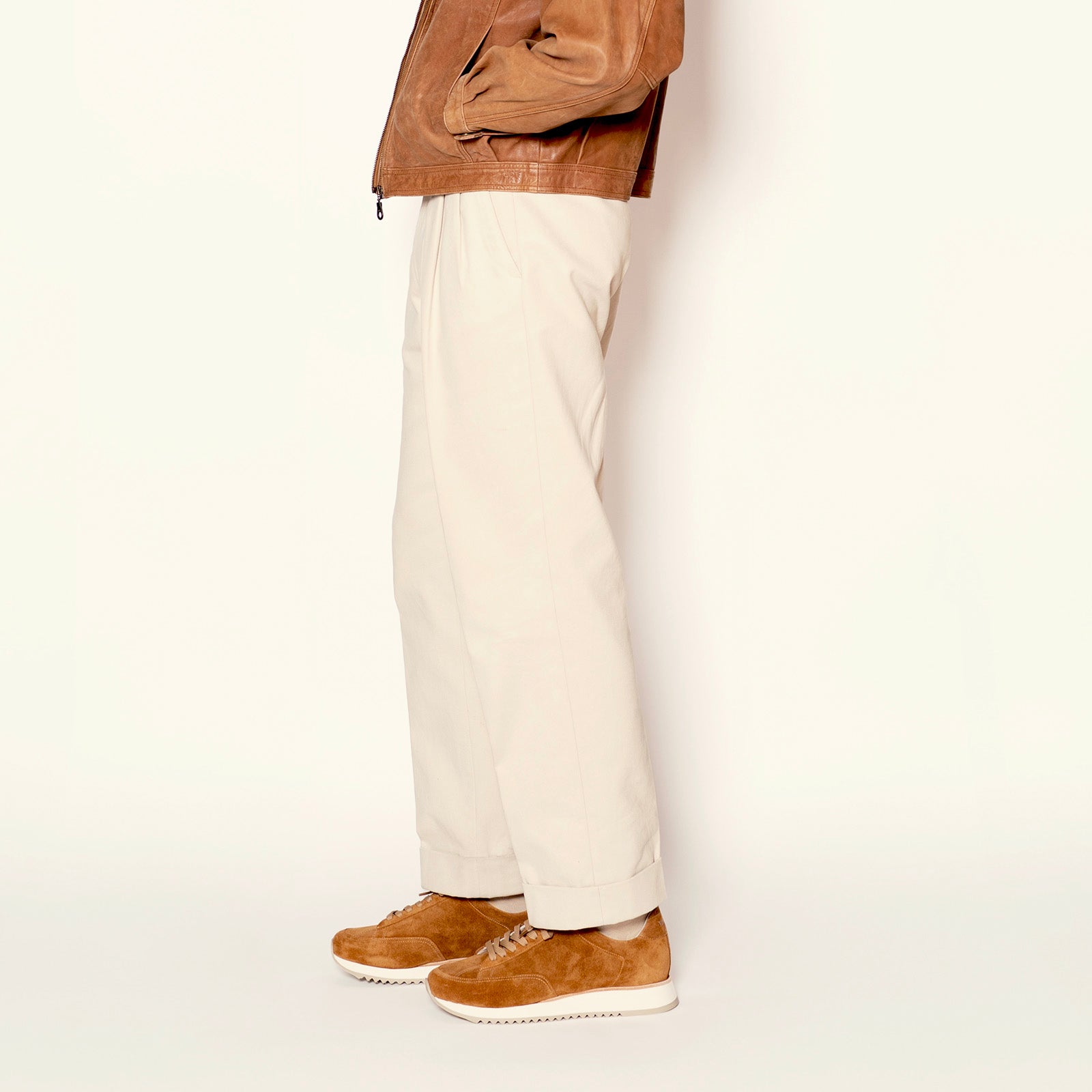 Timothée Paris handcrafted sneakers and shoes Cabourg clay soil red brow color Italian suede