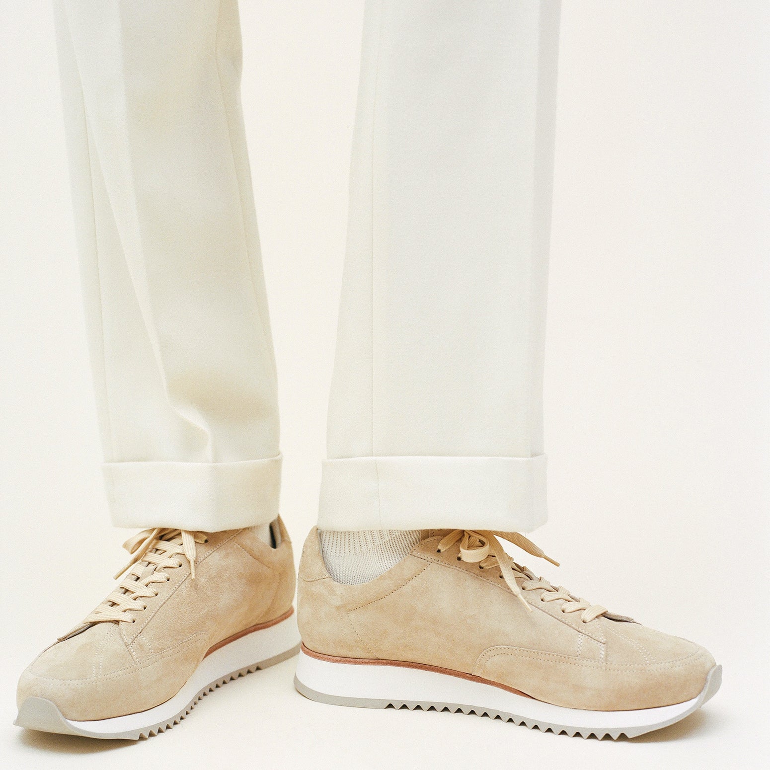 Handcrafetd suede sneaker CABOURG Timothée Paris image photo