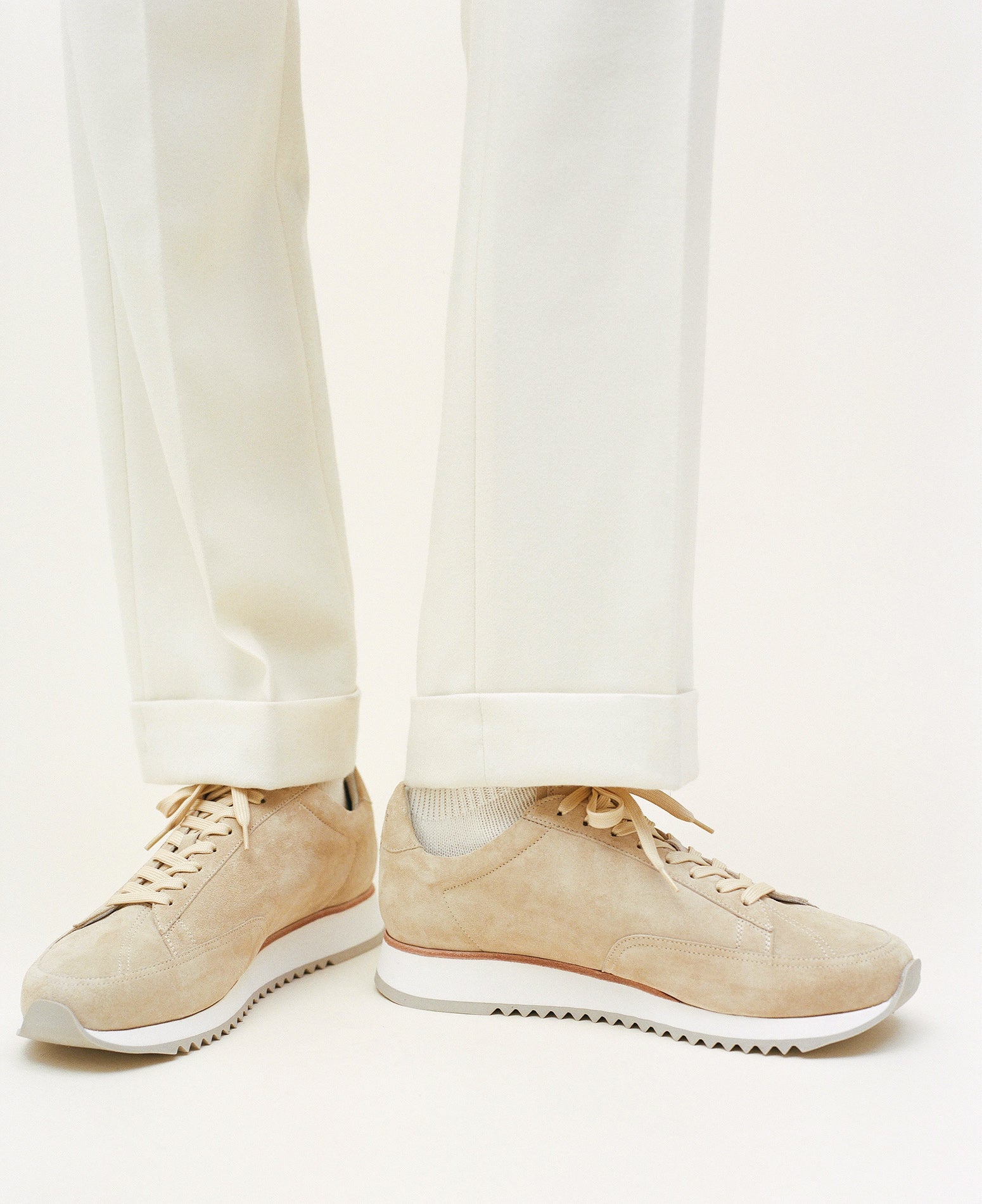 Handcrafetd suede sneaker CABOURG Timothée Paris image photo