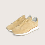Timothee paris sneaker Cabourg Gold beige suede quarter photo