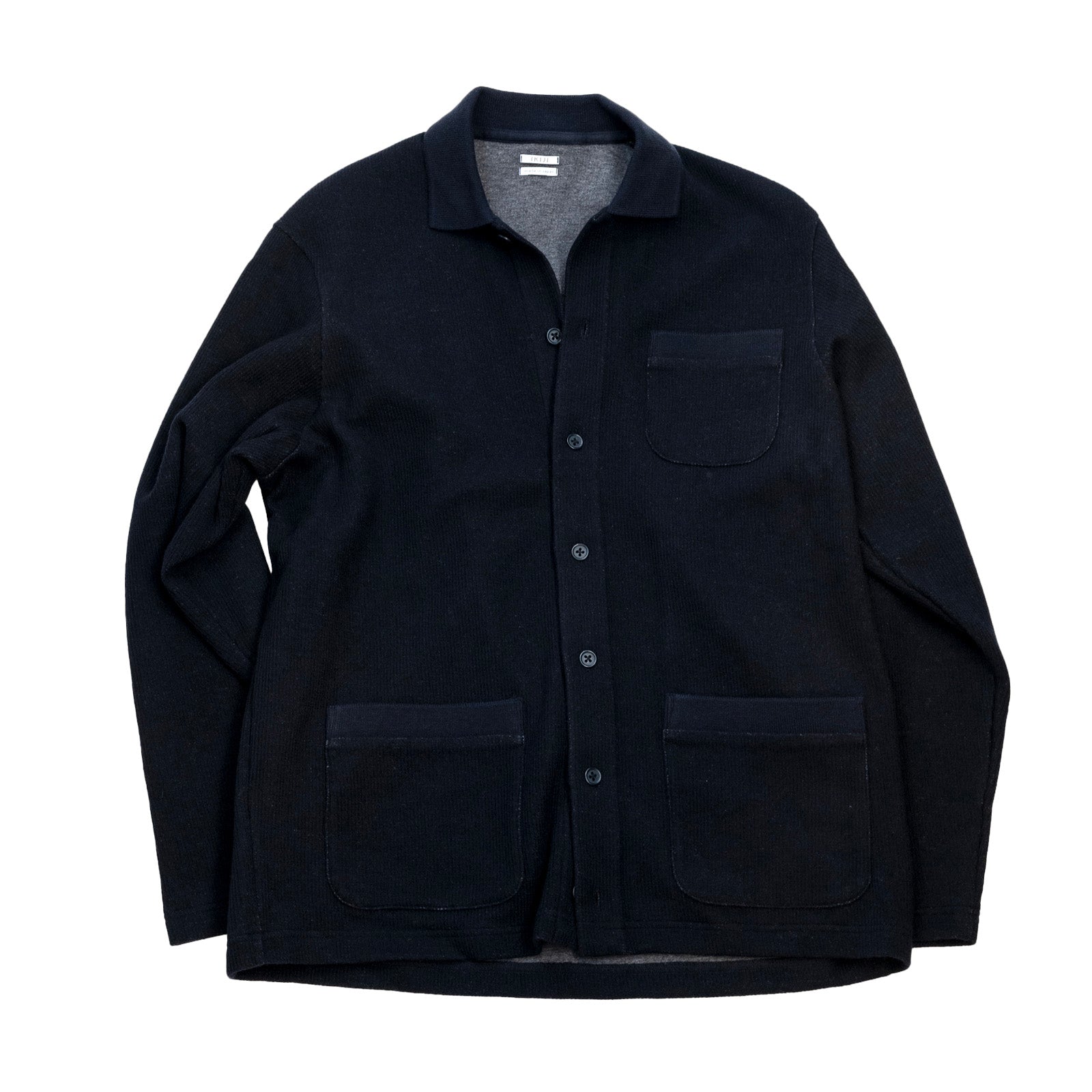 IKIJI / Wool Cotton Overshirt Work Jacket - Navy – Timothée Paris