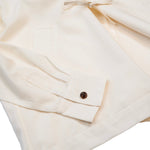 Japanese craftsmanship brand Ikiji drizzler jacket off white seen on  kevin_tipstyle made in japan close up