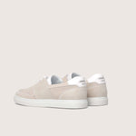 Handcrafted sneaker PYLA wheat womens size by French brand Timothée Paris back photo