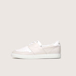 Handcrafted sneaker PYLA vanilla white womens size by French brand Timothée Paris side photo