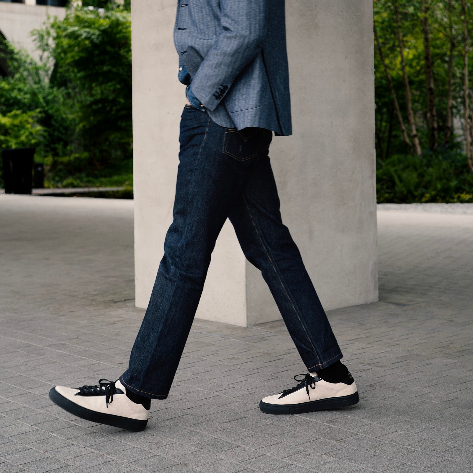 handmade canvas sneaker ATLANTIQUE DTL by Timothee Paris - featuring finest materials