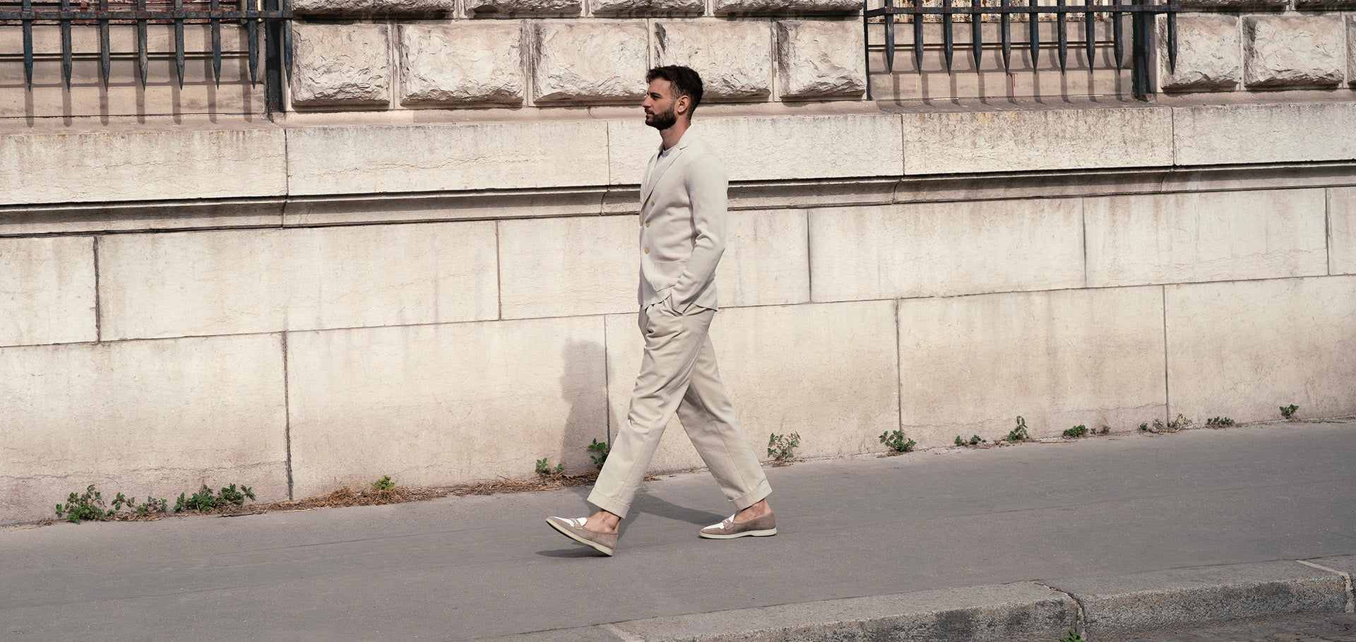 Timothee Paris mocassin TOUQUET taupe soft loafer hero image