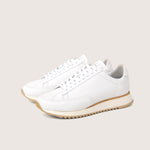 Handcrafted sneaker CABOURG white womens size by French brand Timothée Paris quarter photo