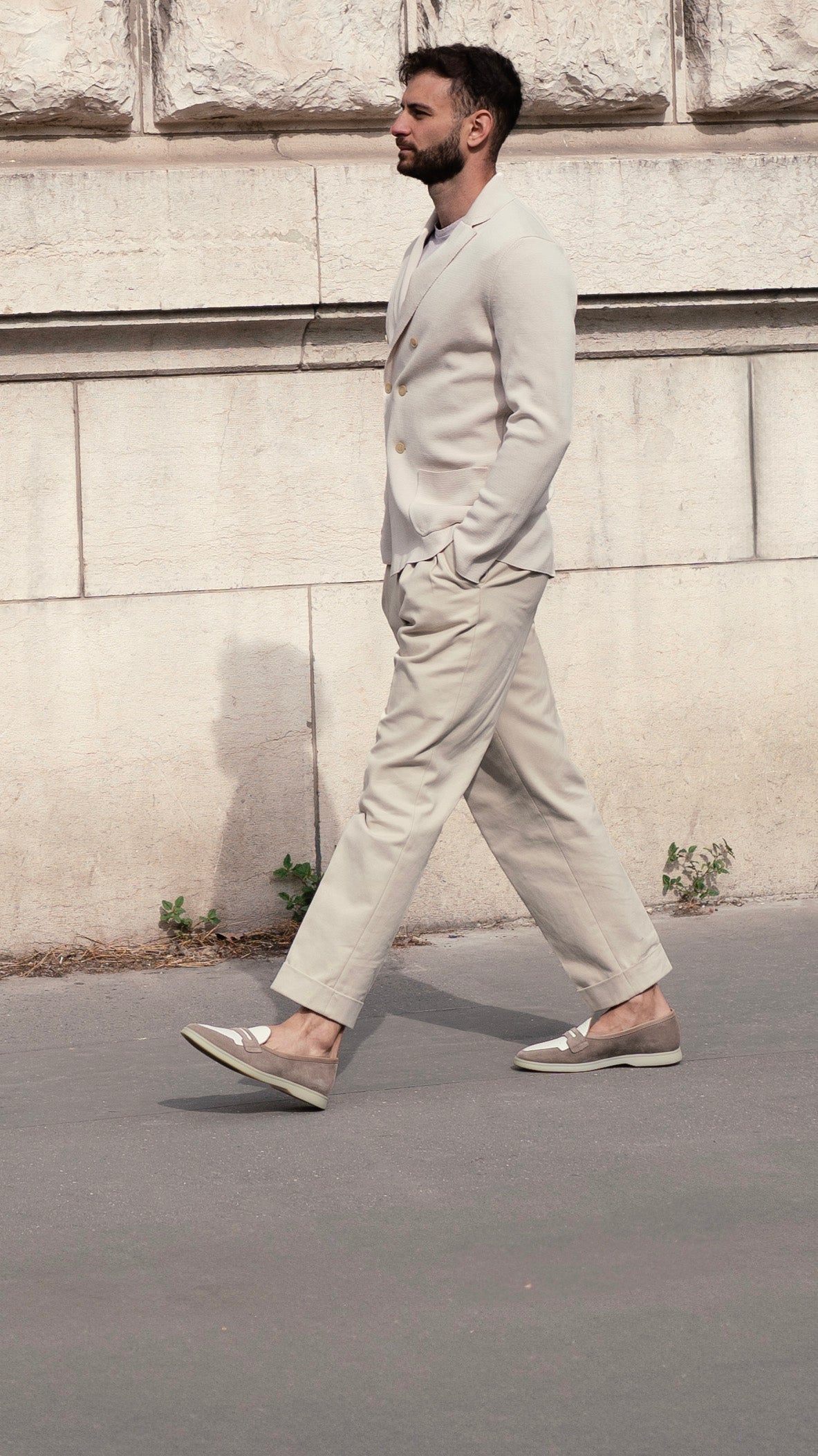 Timothee Paris mocassin TOUQUET taupe soft loafer