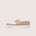 Handcrafted sneaker PYLA tan brown womens size by French brand Timothée Paris side photo