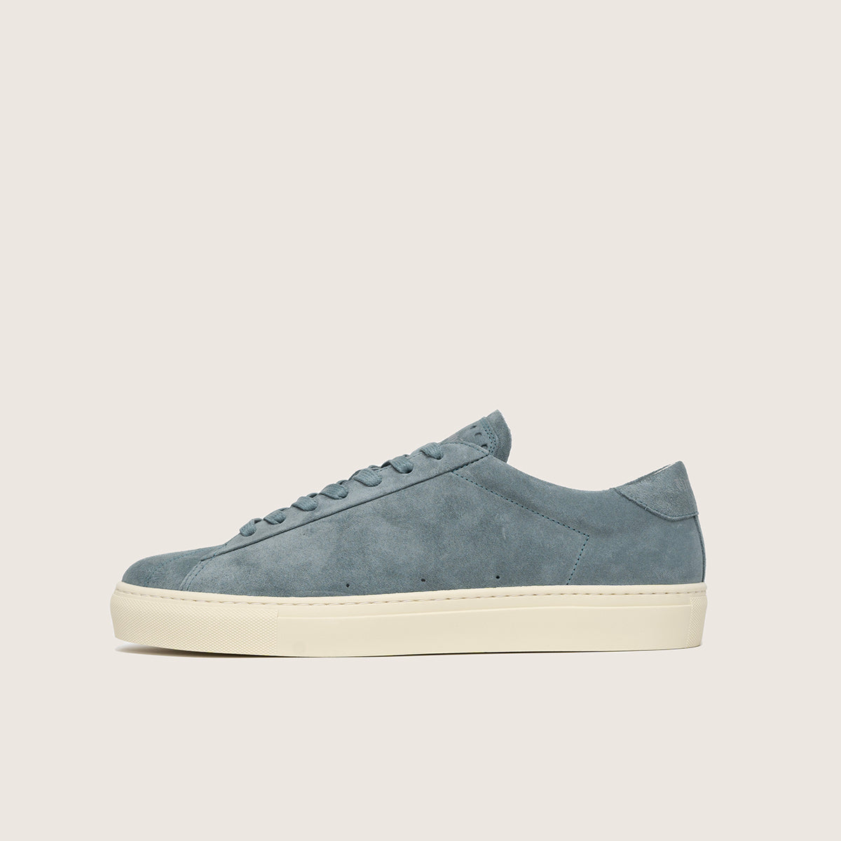 timothee paris sneaker atlantique monochrome leaf green with sustainable suede profile photo