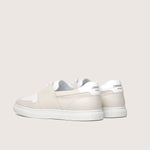 Handcrafted sneaker PYLA Vanilla white mens size by French brand Timothée Paris back photo