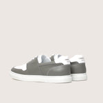 Handcrafted sneaker PYLA storm grey by French brand Timothée Paris back photo