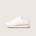 clean white handcrafted sneaker cabourg by french brand timothee paris profile view