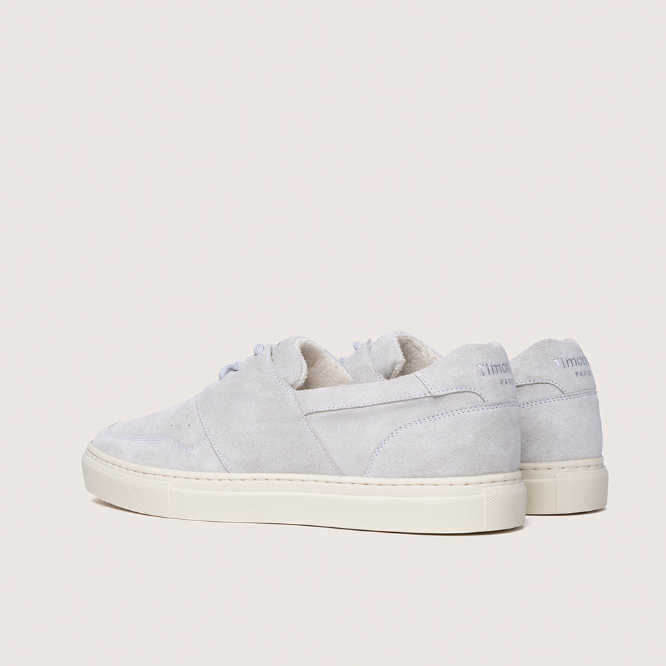 Sneaker suede Pyla Oyster grey back photo timothee paris