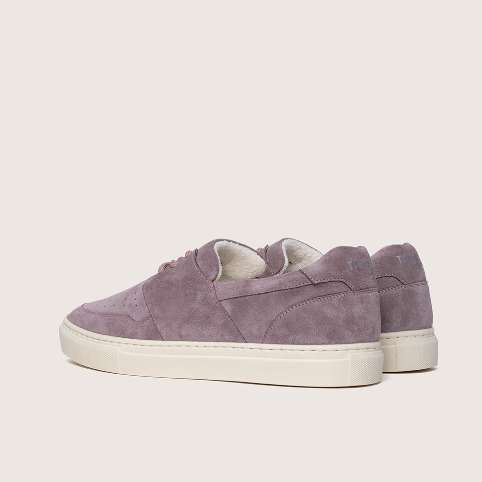 Timothee paris sneaker pyla oyster lilac back photo suede leather