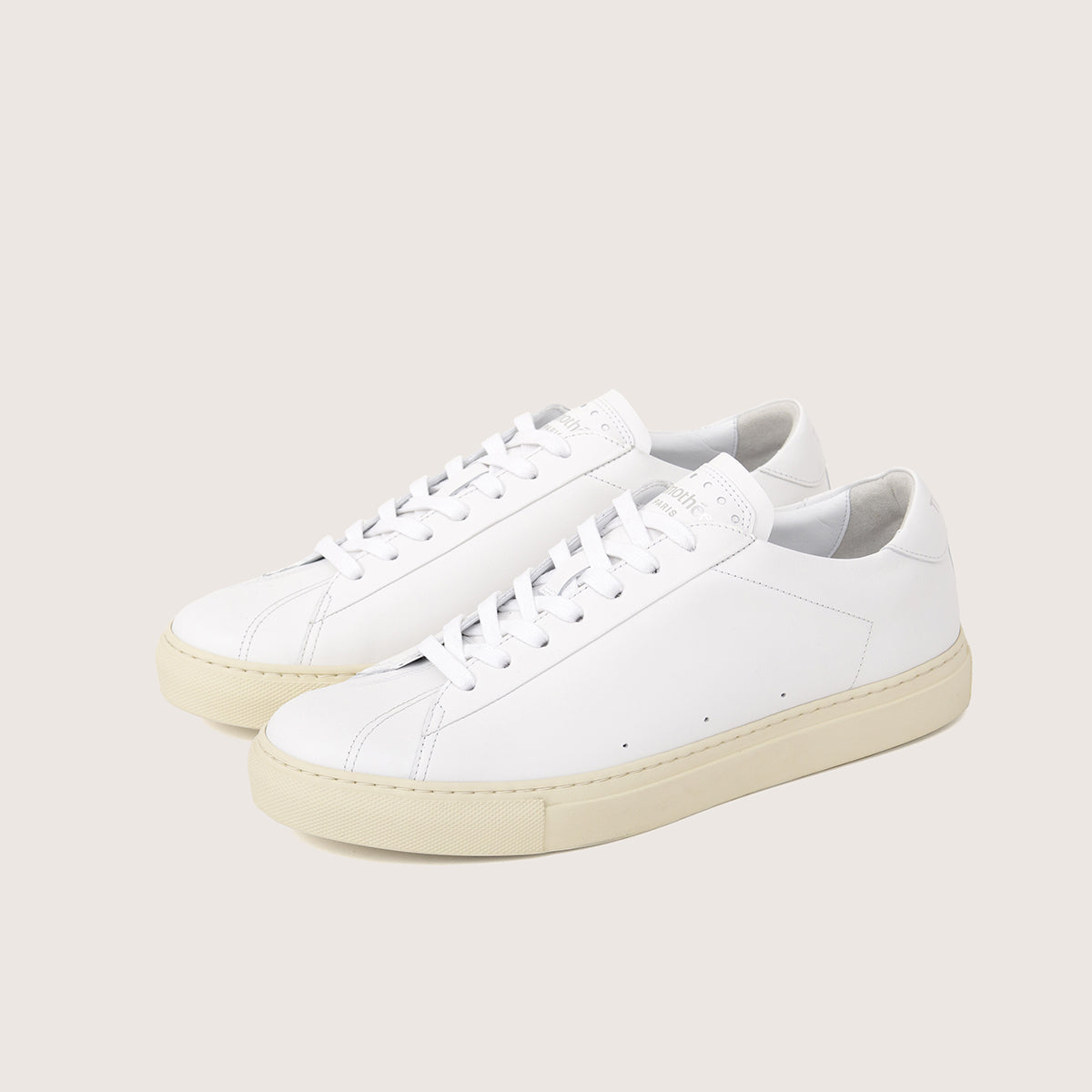 clean white sneaker atlantique by fench brand timothee paris quarter photo