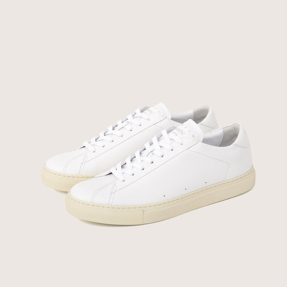 clean white sneaker atlantique by fench brand timothee paris quarter photo