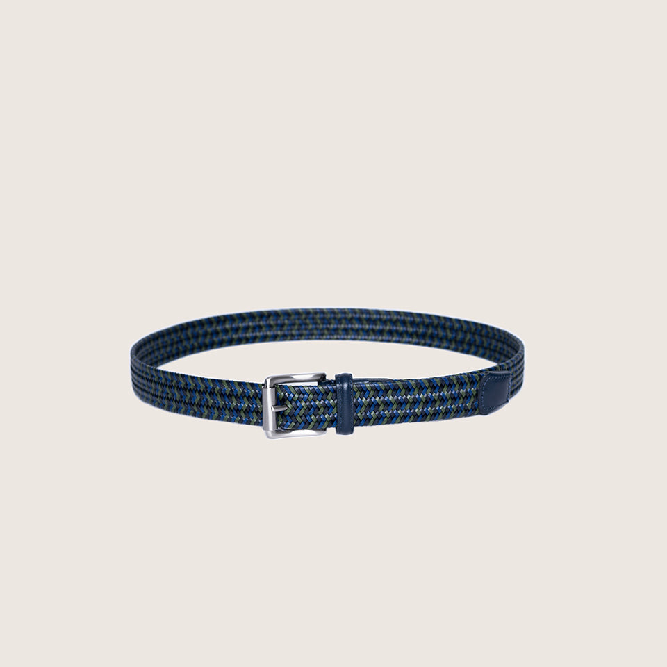 French golf style braided belt multi color by timothee paris
